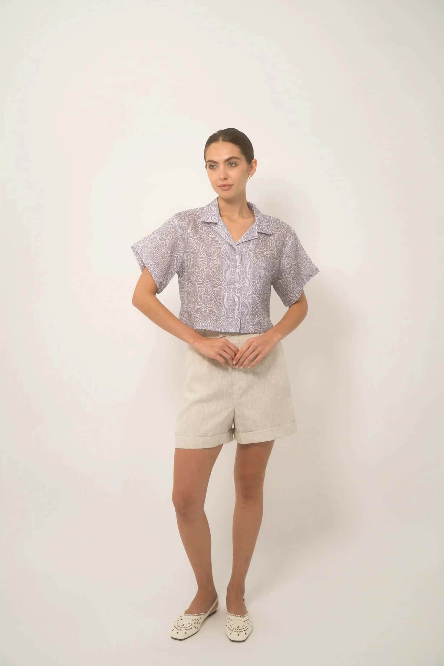 Cuban Shirt Women Lino