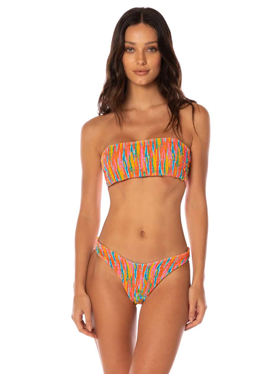 Maaji Mystic Ikat Artemis Strapless Bandeau Bikini Top