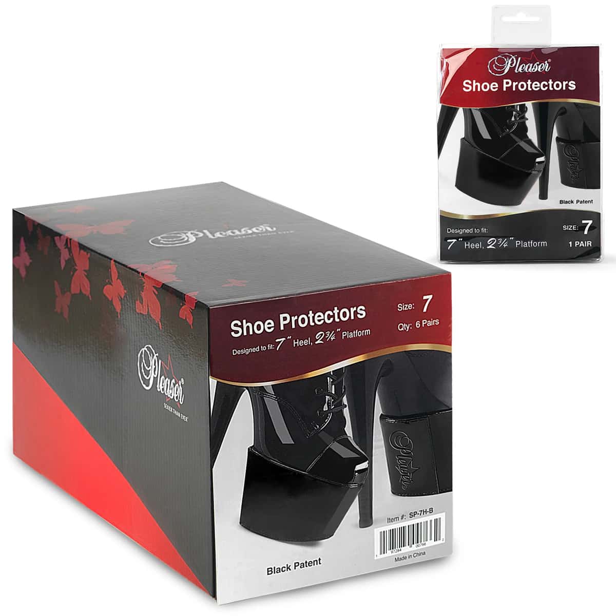 Protectores de Tacón Pleaser – Cuida tu Inversión – [Talla 38- 20CM] SP-7H/8H-B