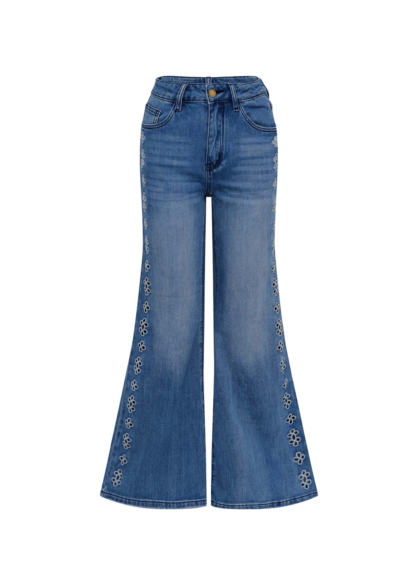 Jean con detalles bordados