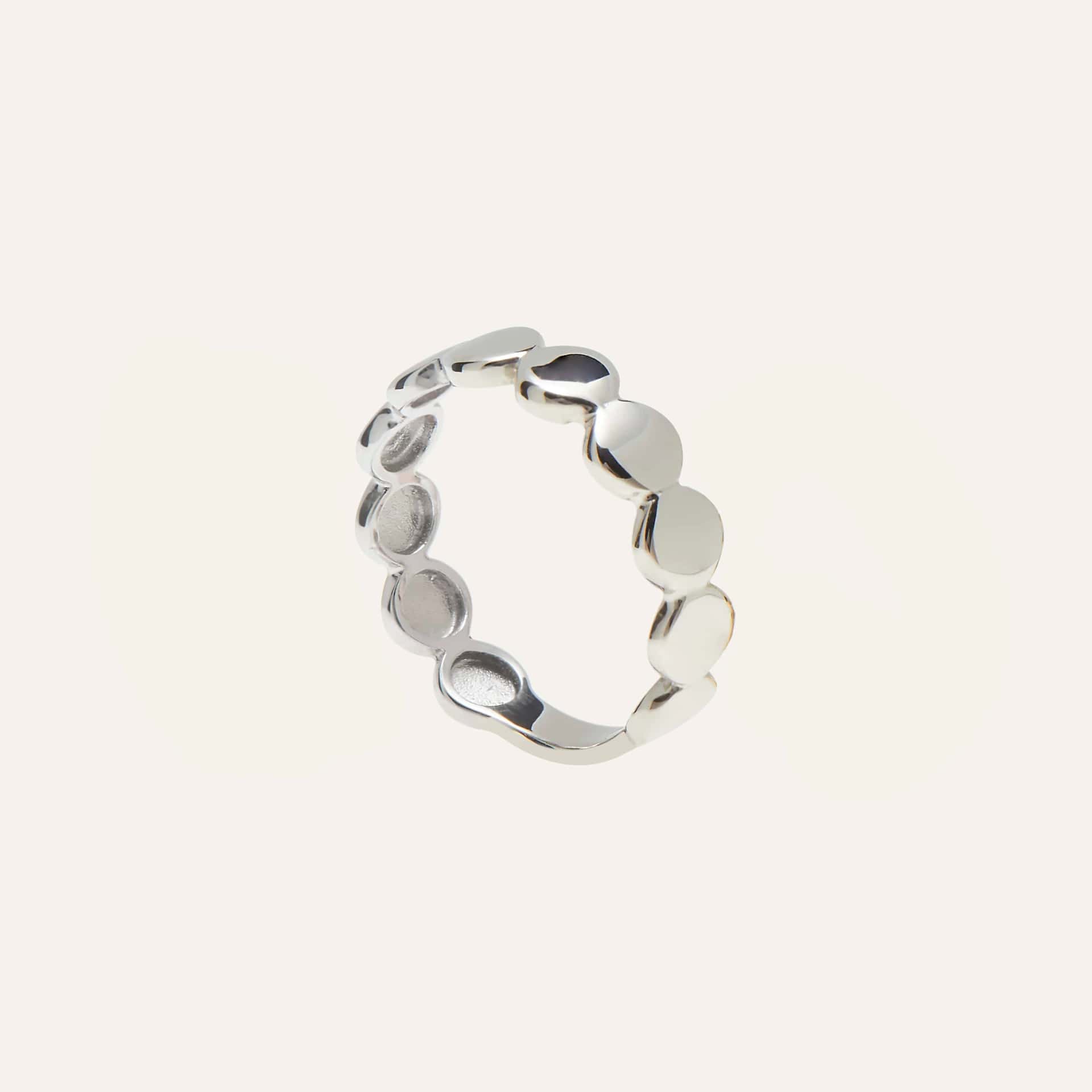 Anillo círculos liso - miniatura 3