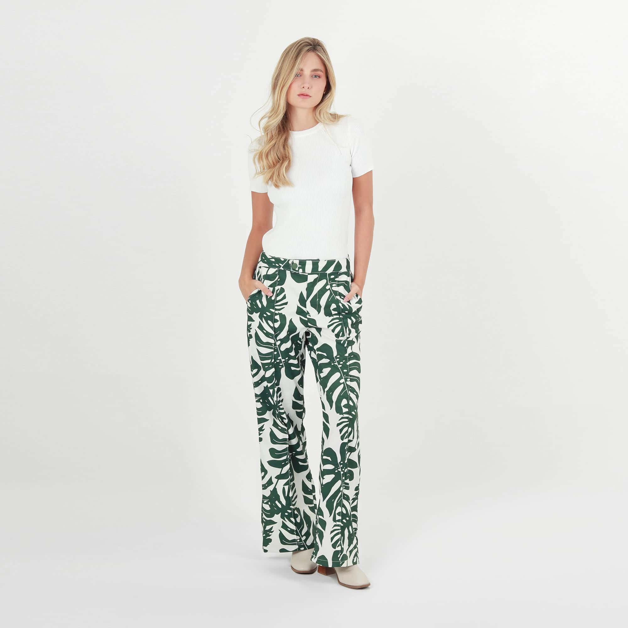 Pantalon Tiro Alto Bota Flare