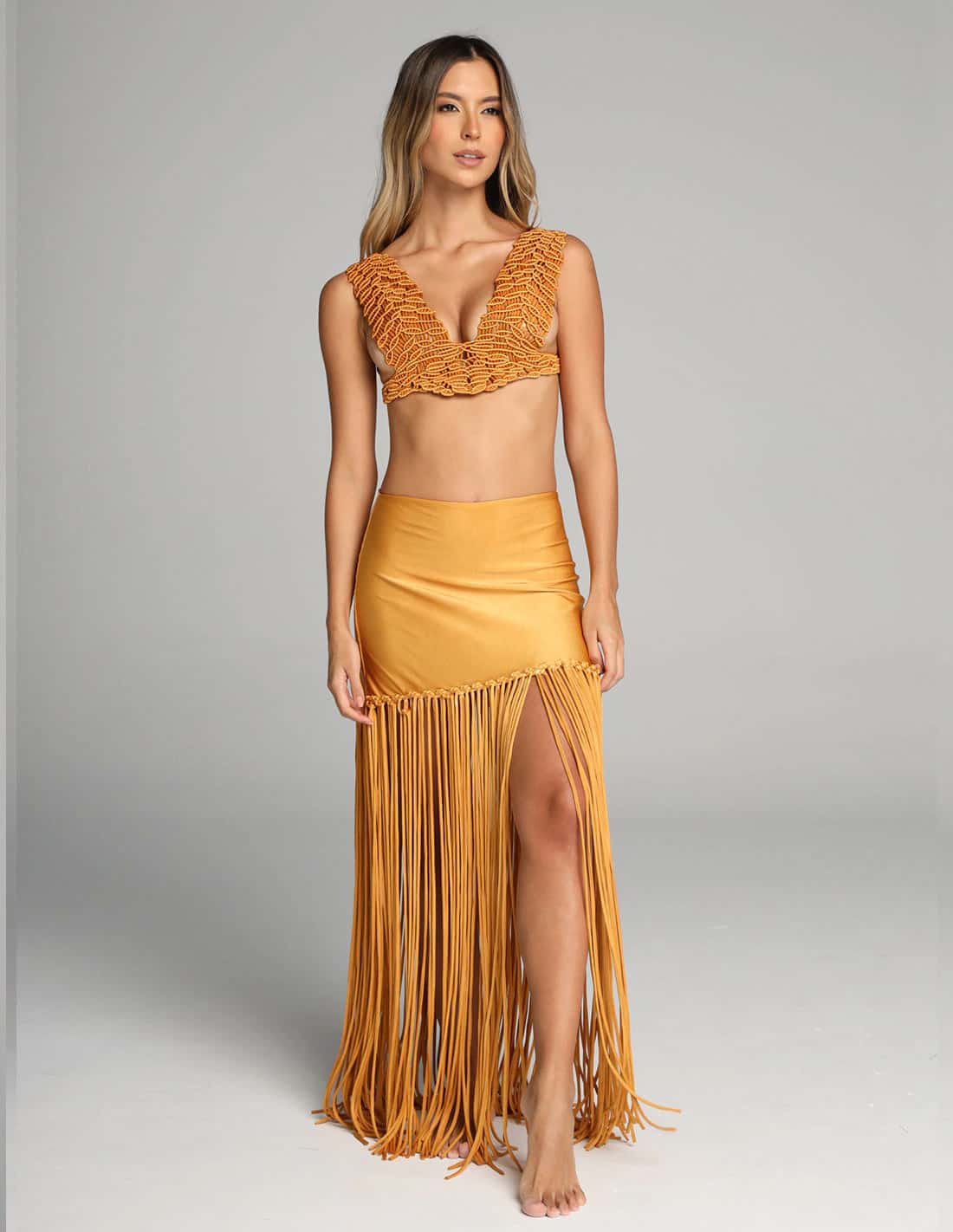 Falda Aloha Gold Mustard