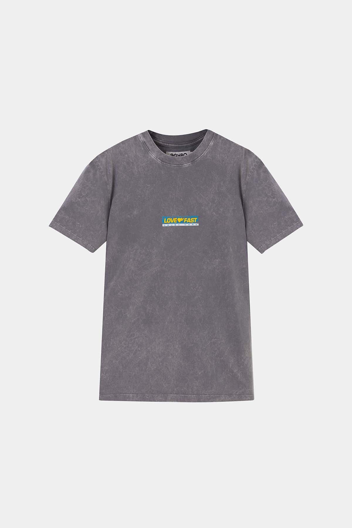 LOVE FAST ACID WASH T-SHIRT