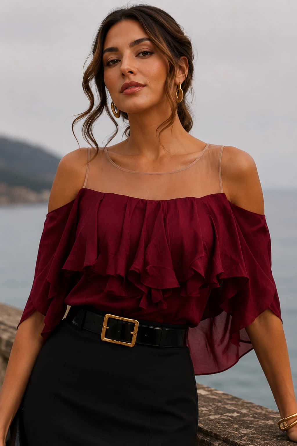 Blusa Alondra II Vinotinto