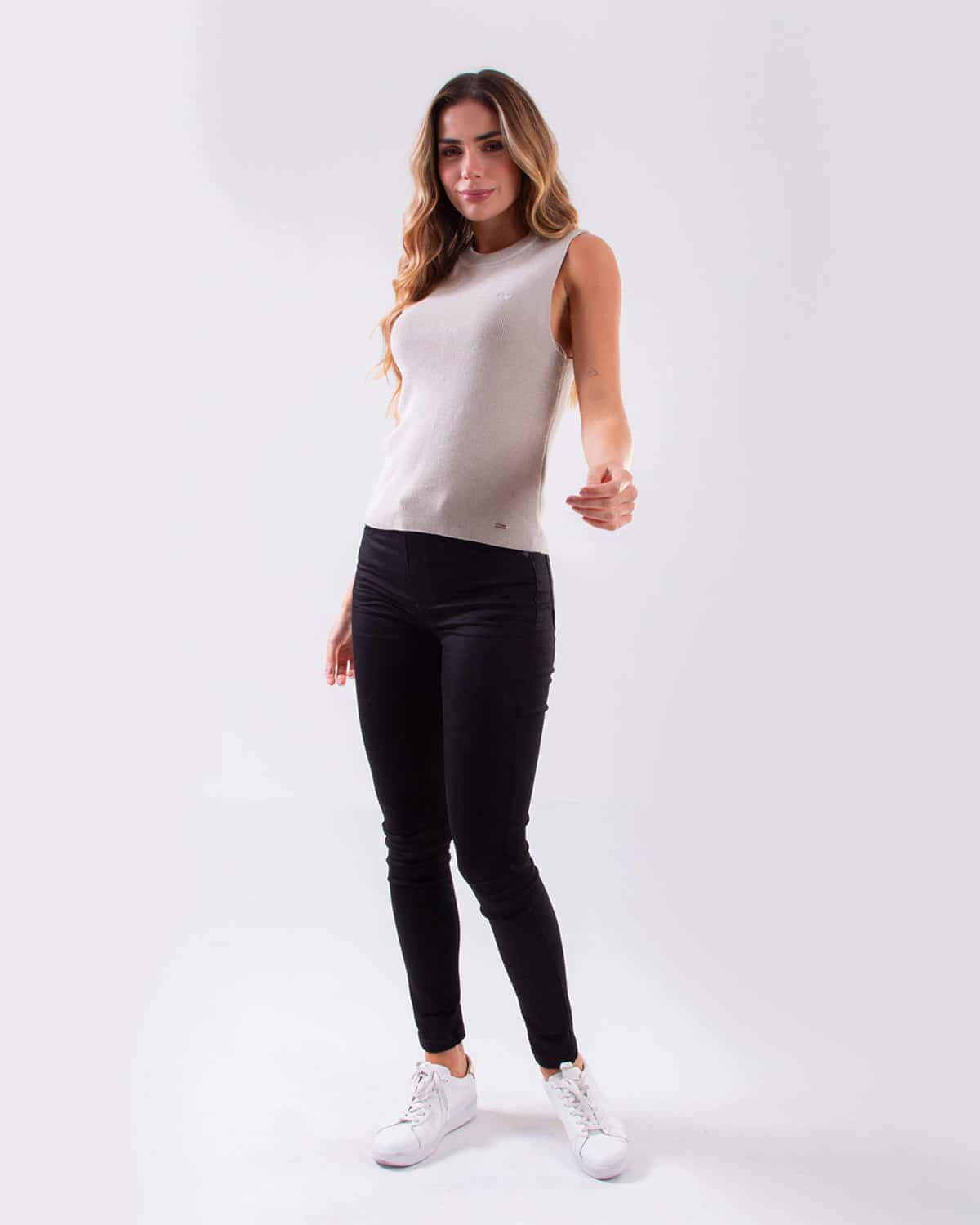 Blusa gris para mujer