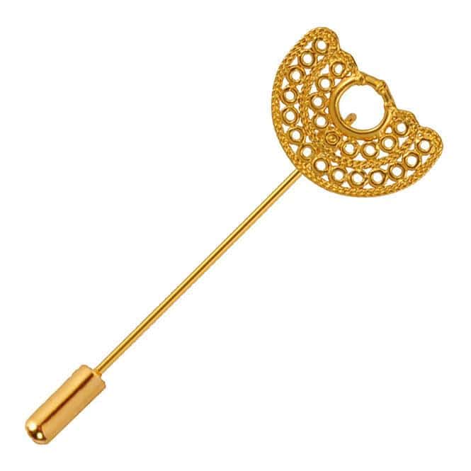 Pin pequeño nariguera filigrana doble Sinú
