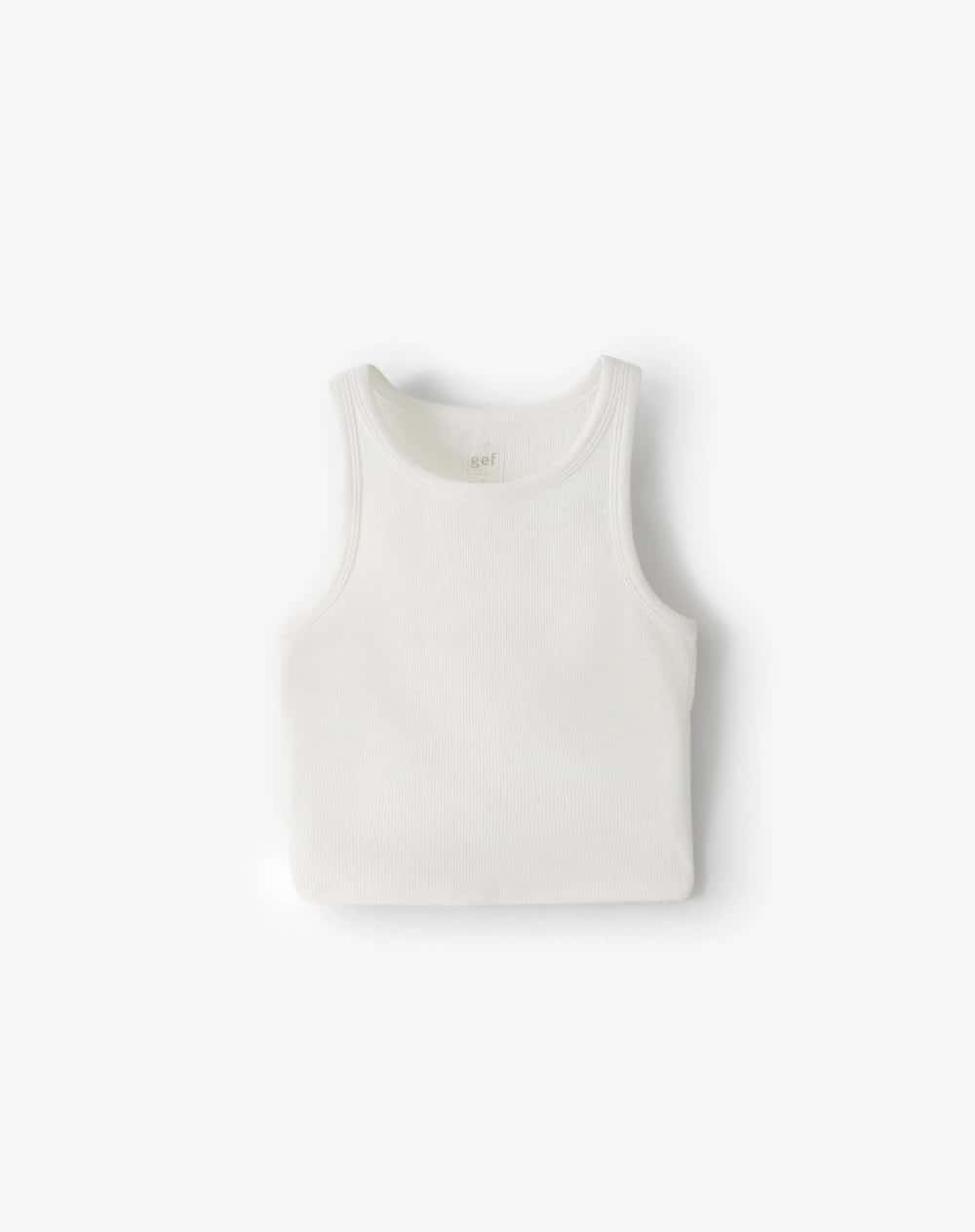 Camiseta slim blanca mujer