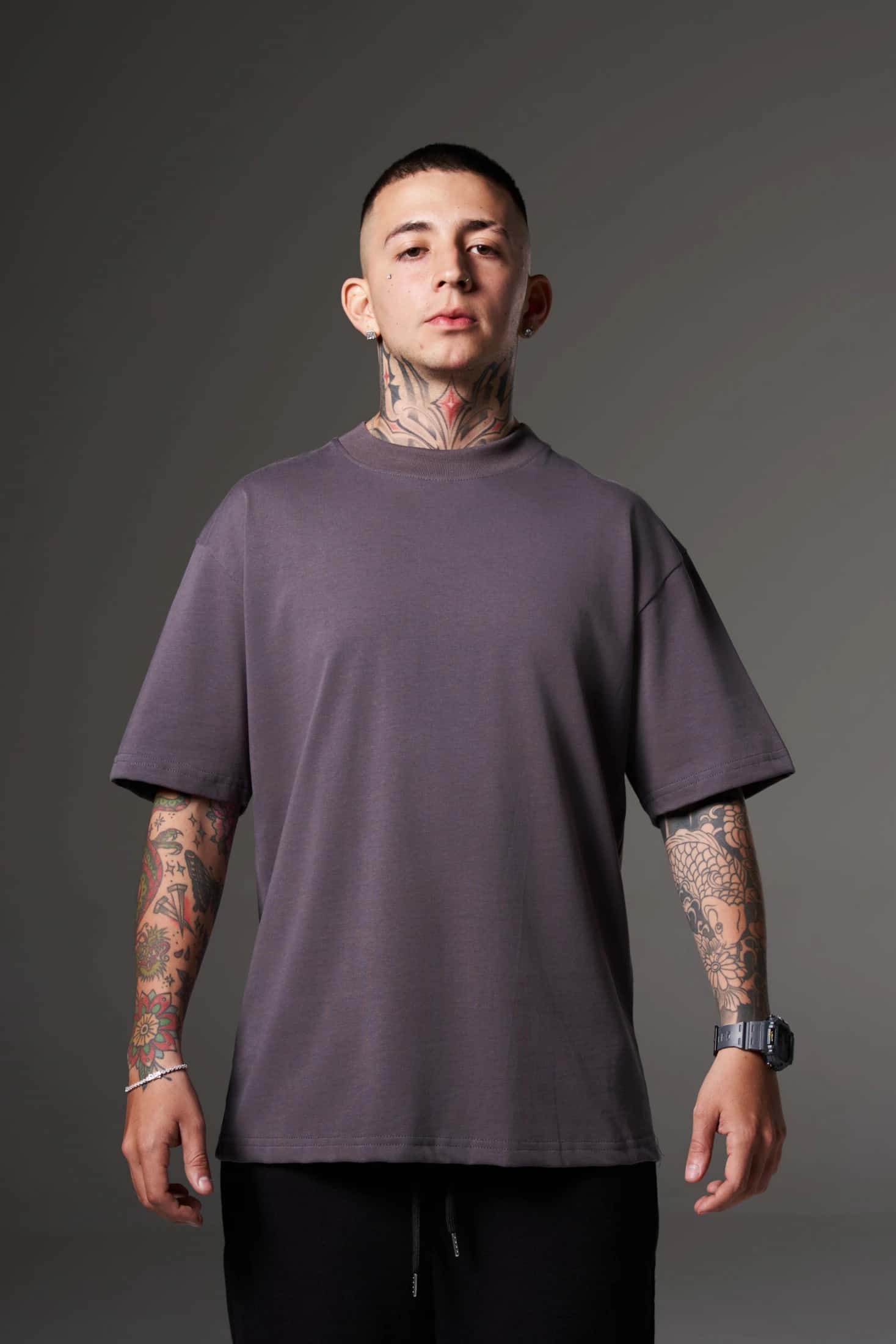 BLANK GRIS OSCURO 250 GSM 100% ALGODON