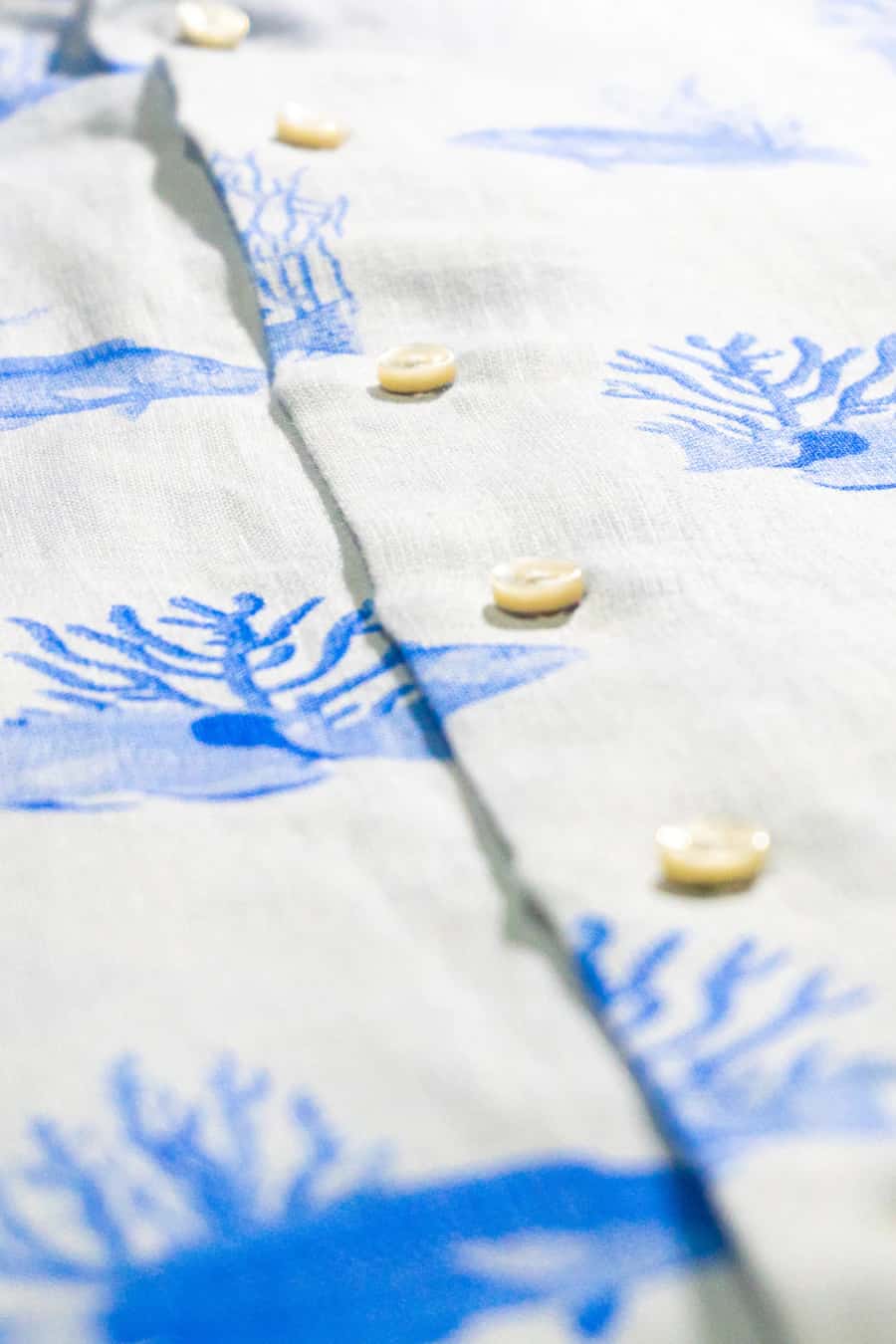 Men's linen shirt light blue leviatan