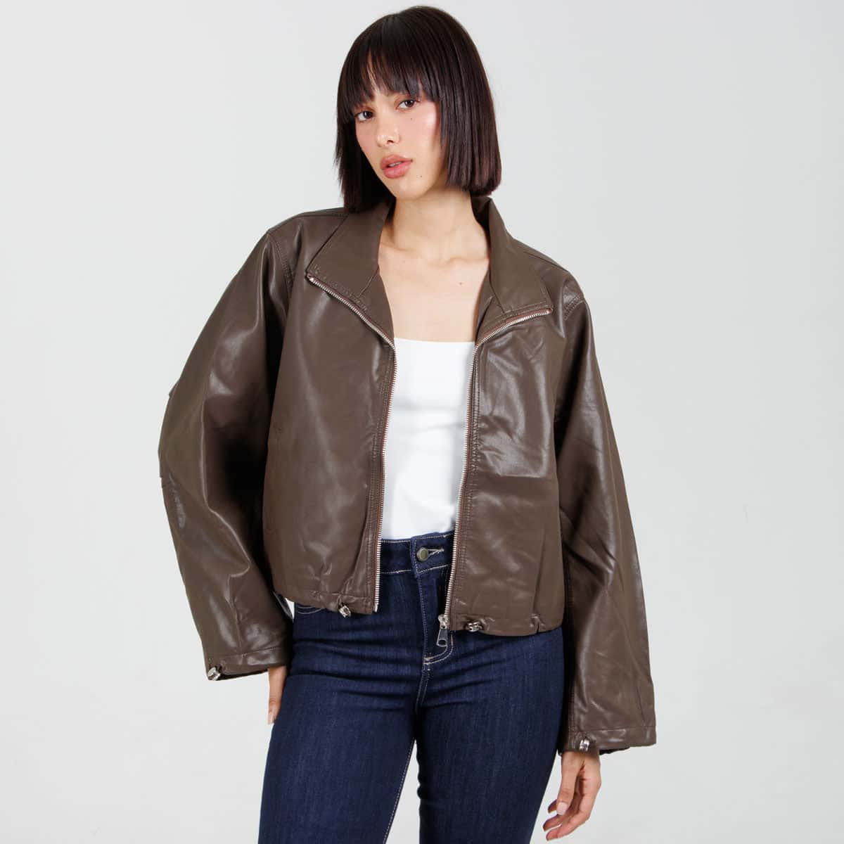 Chaqueta Efecto Piel PT090