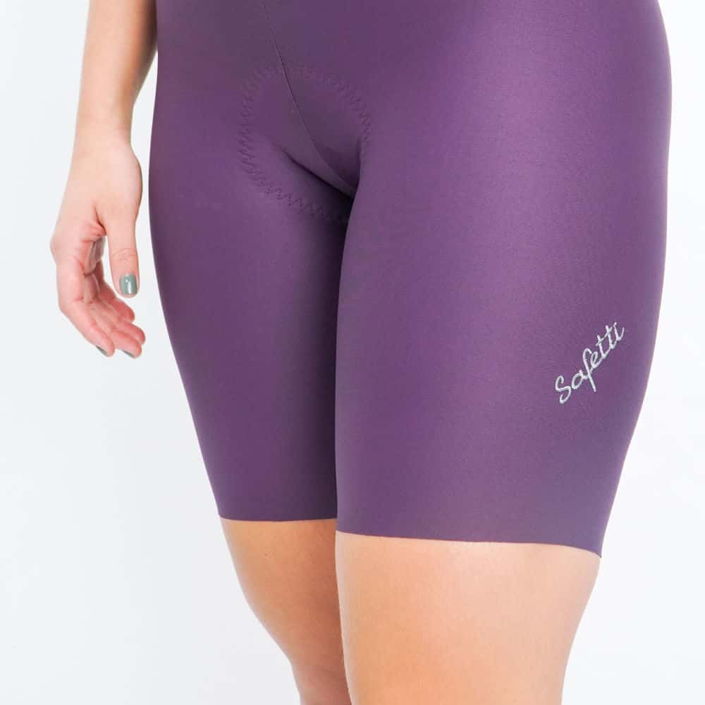 PANTALONETA CICLISMO TOSCANA 2.0 VINO PARA MUJER - miniatura 4