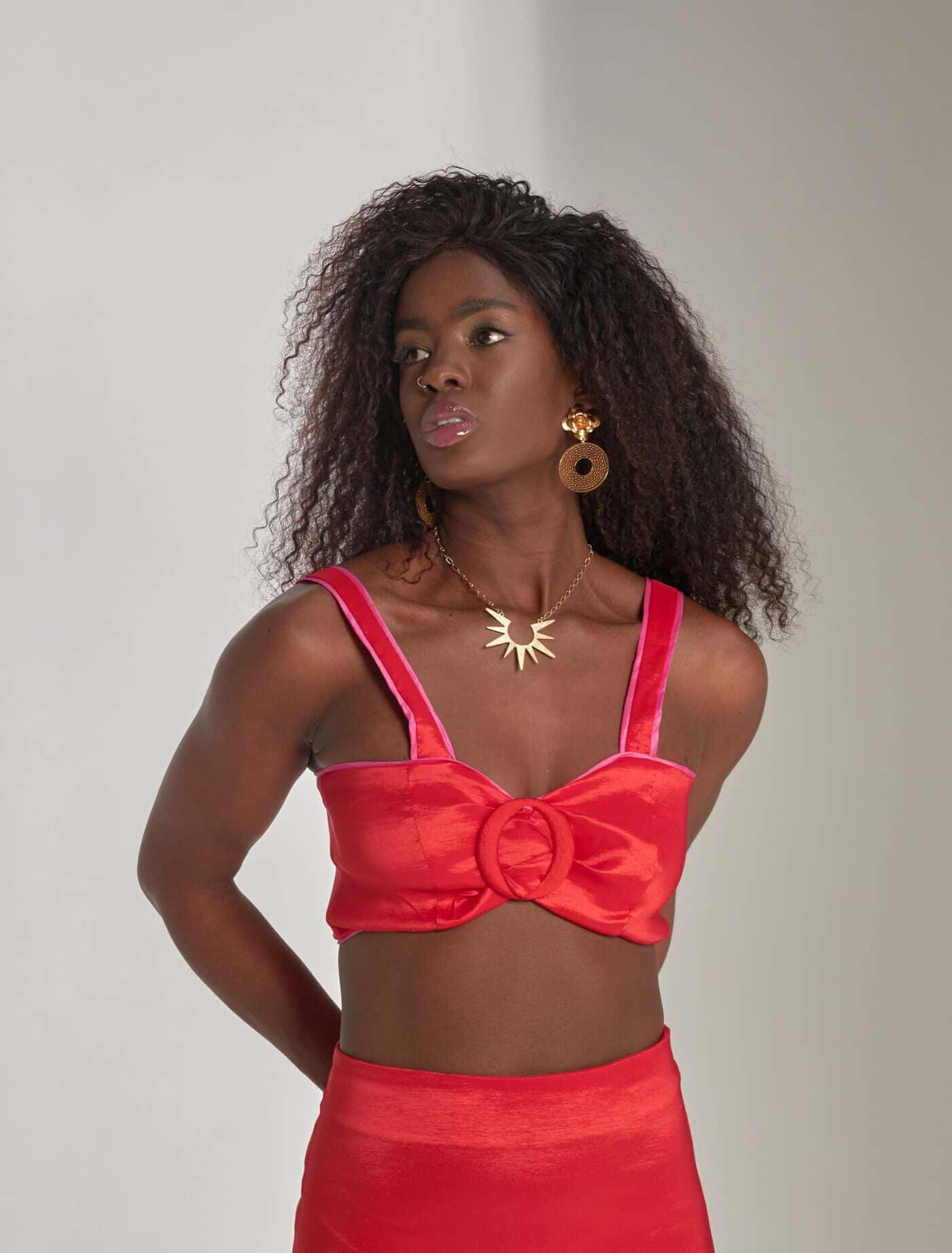 Top Hebilla Rojo - miniatura 1