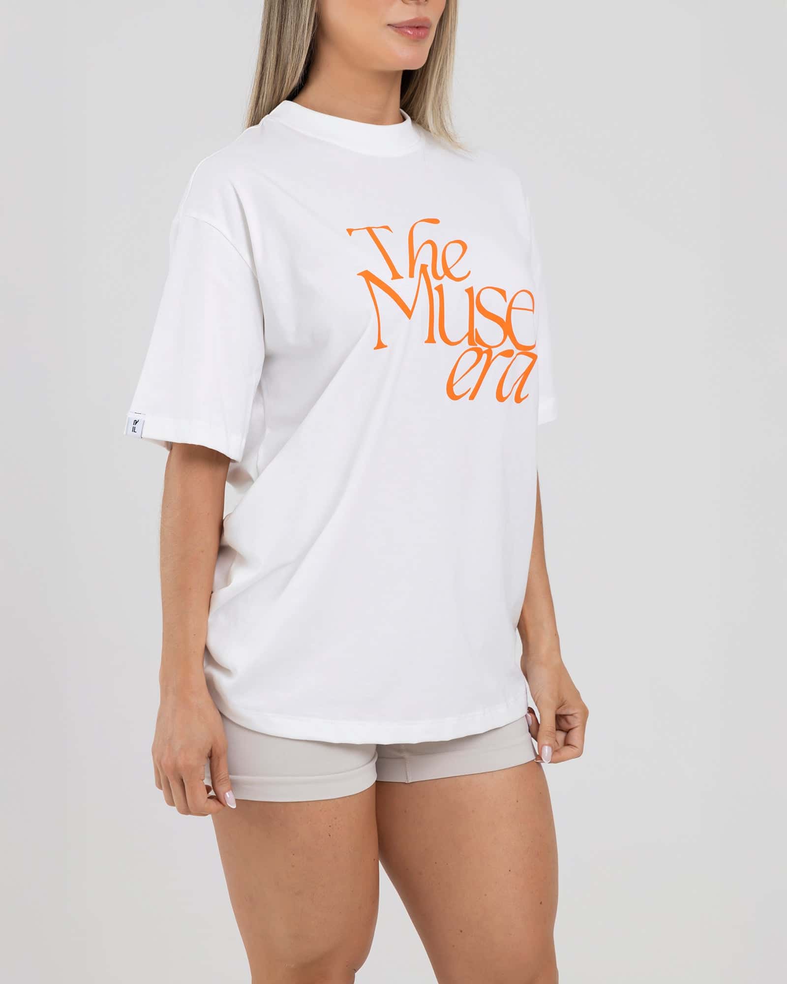 Camiseta oversize muse era marfil genuina - miniatura 2