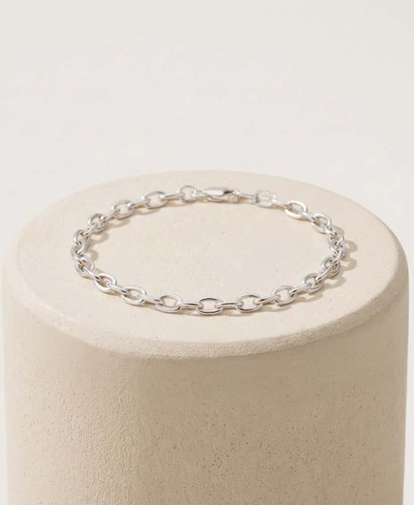 Pulsera en Plata Argollas ley 925