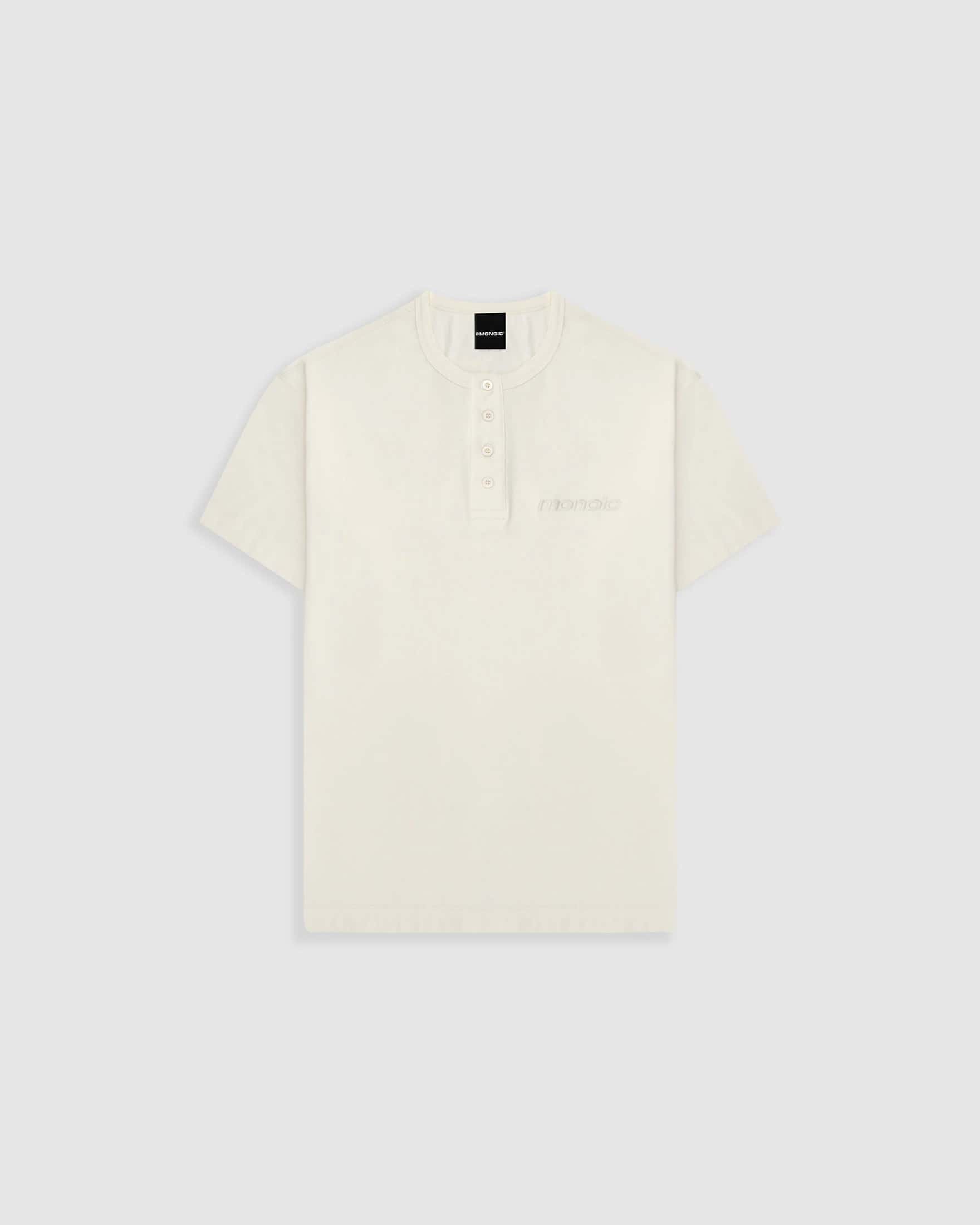 Camiseta Henley – Off White
