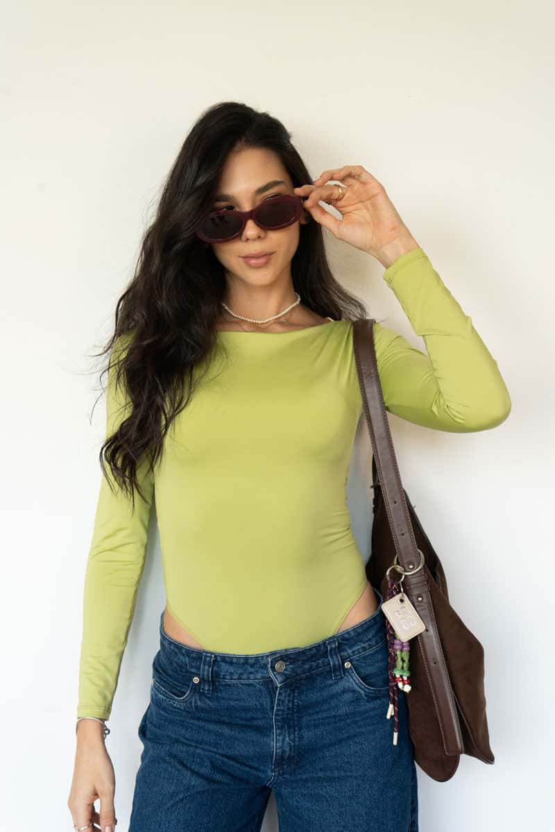 Body manga larga Karla - Apple