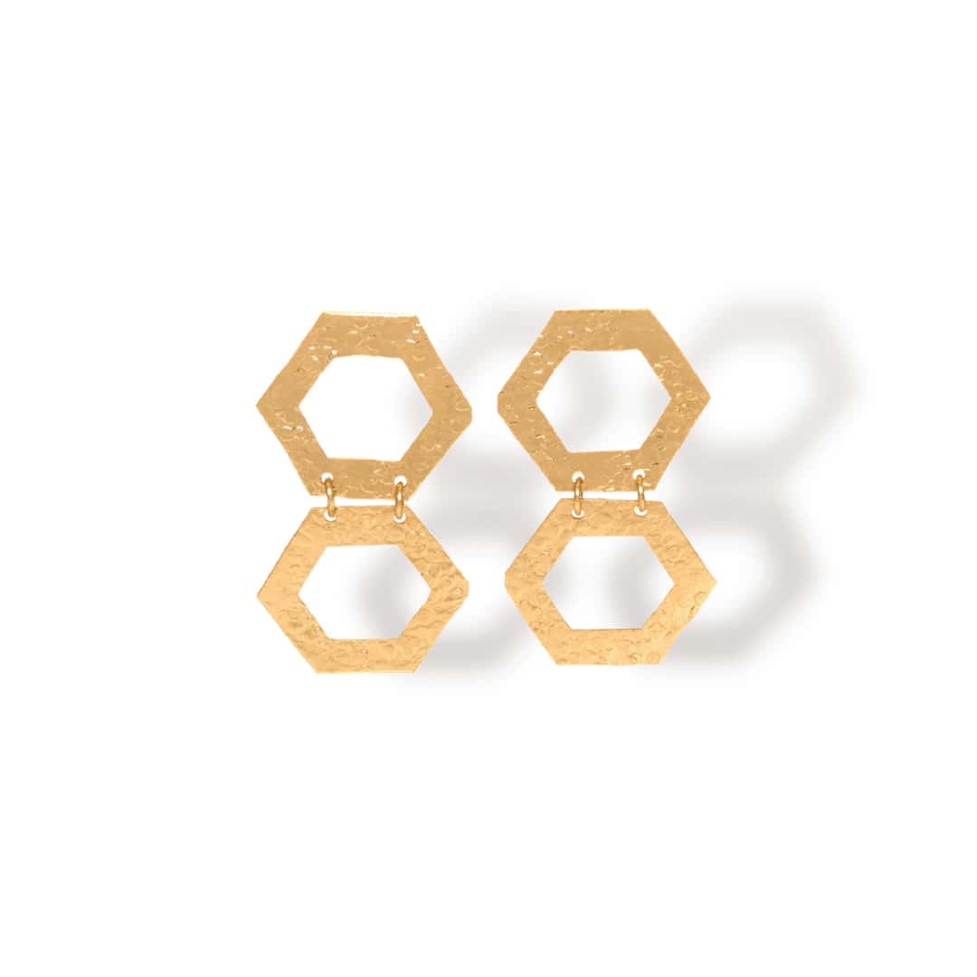 Aretes de dos hexágonos