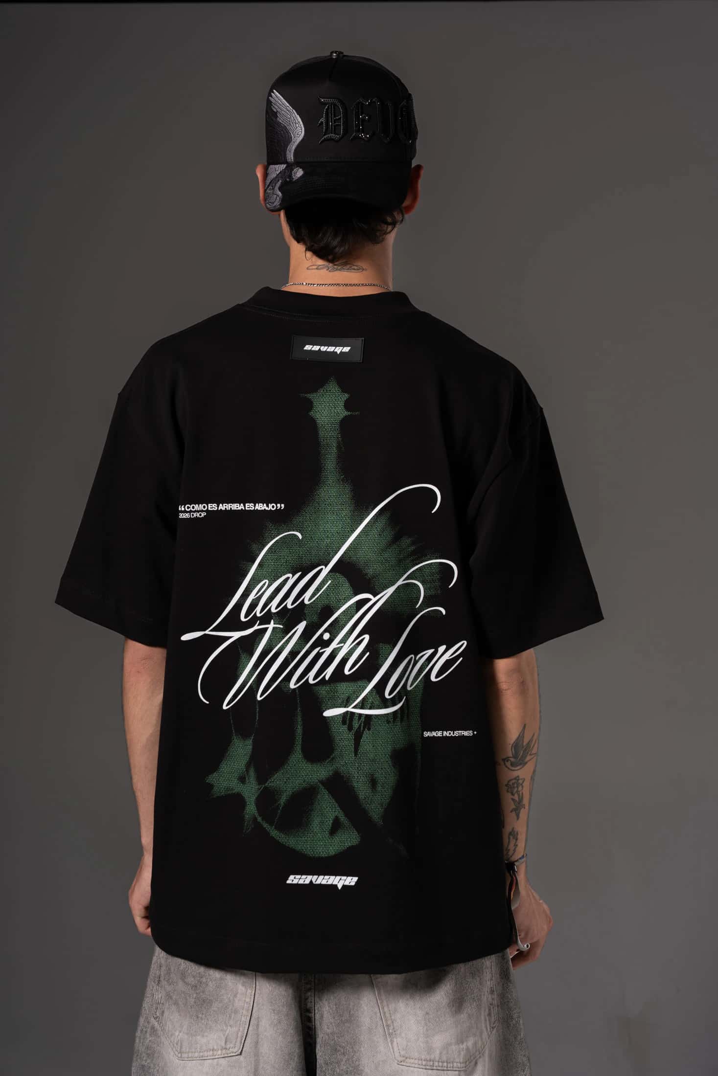 Camiseta Oversize  Como es arriba es abajo savage  250 gramos 14647