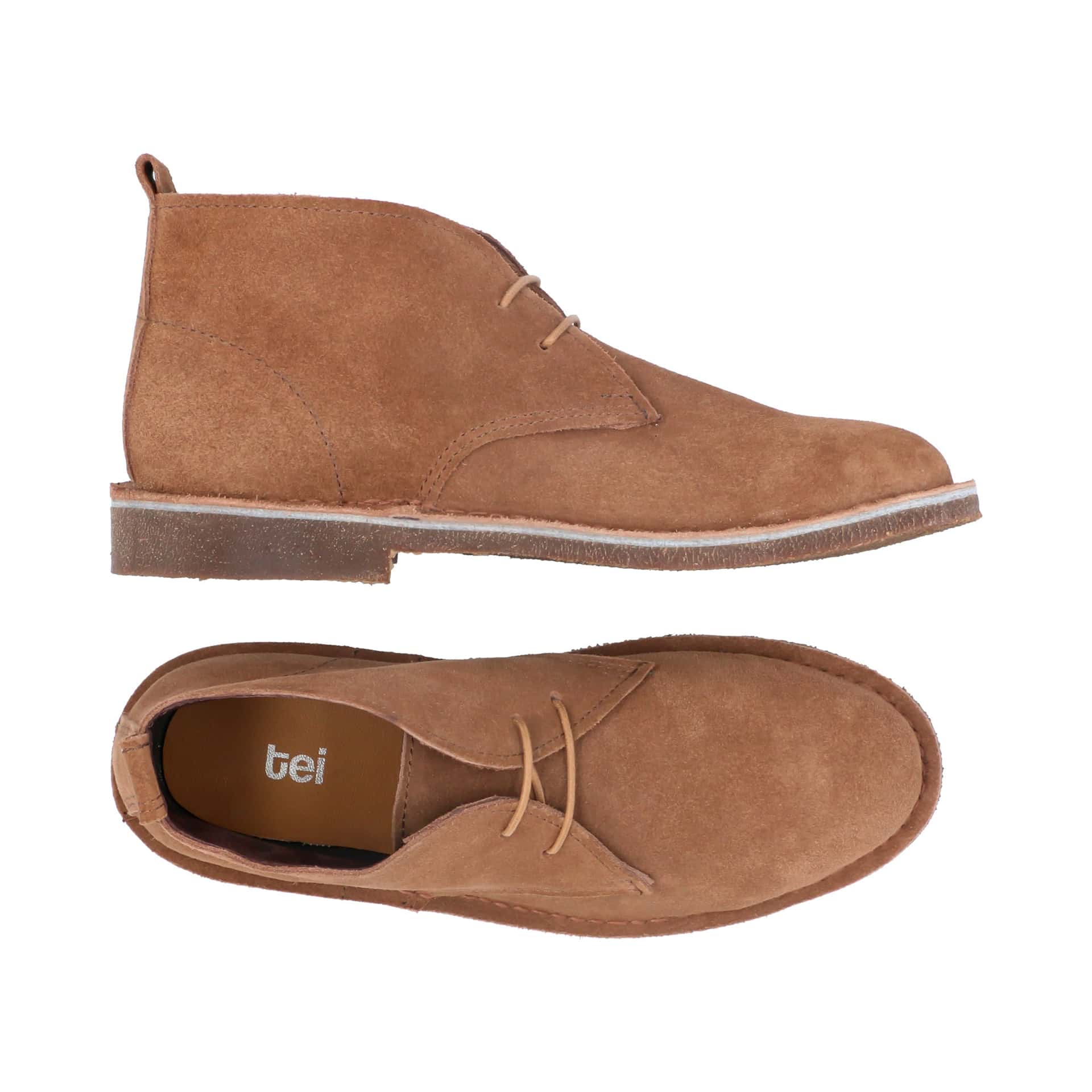 Botas Desert Hombre Cuero Carnaza Almendra - miniatura 4