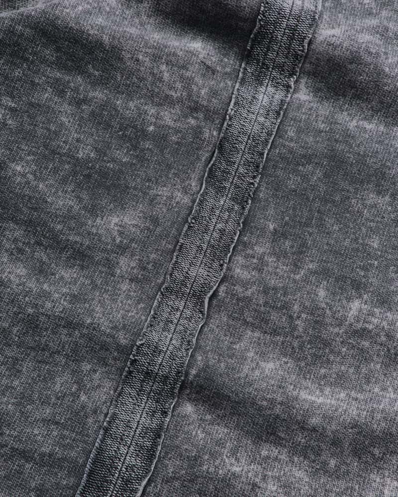 Camiseta Gris Oversize Doble Manga Raw - miniatura 4