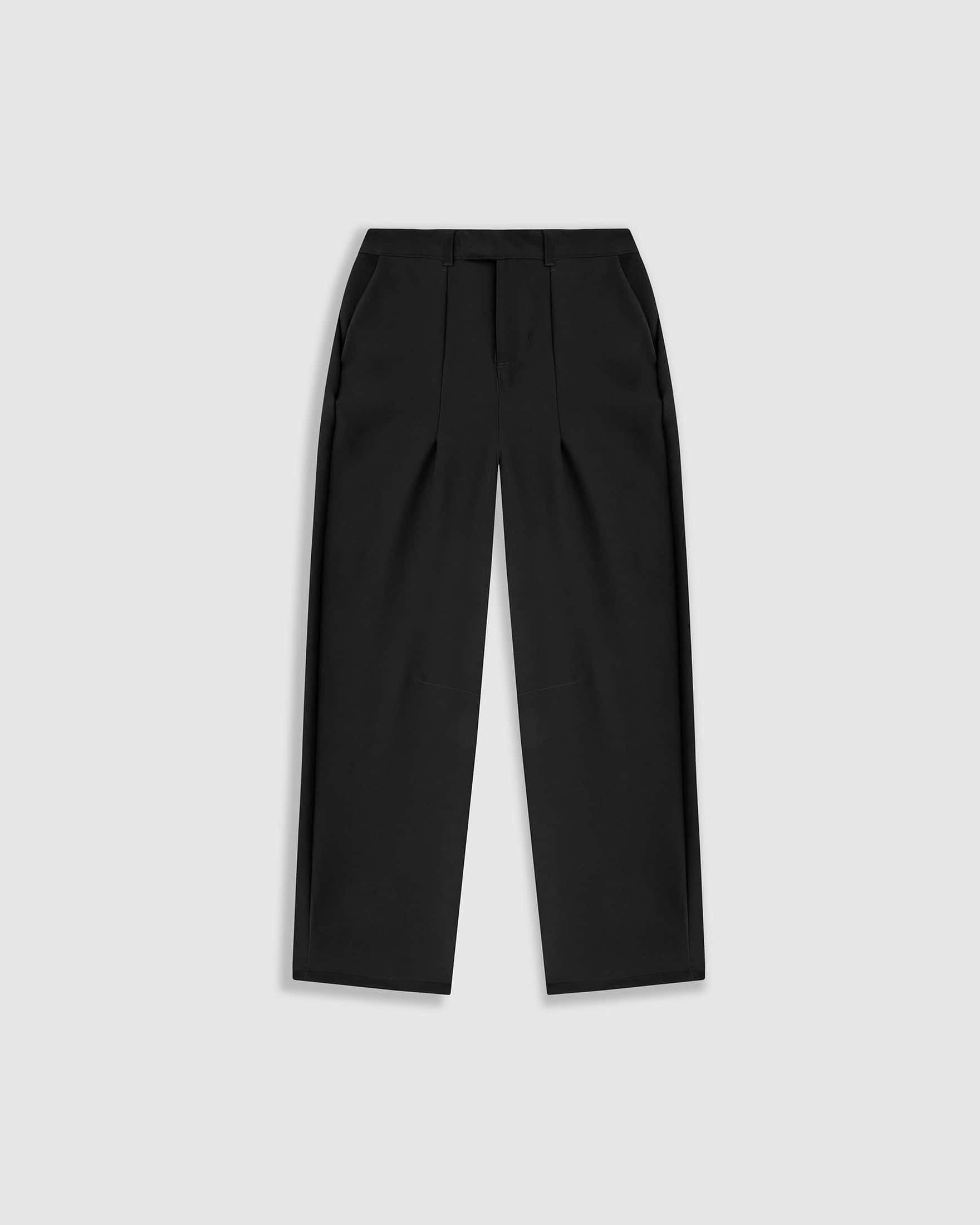 Barrel Fit Trousers - Negro
