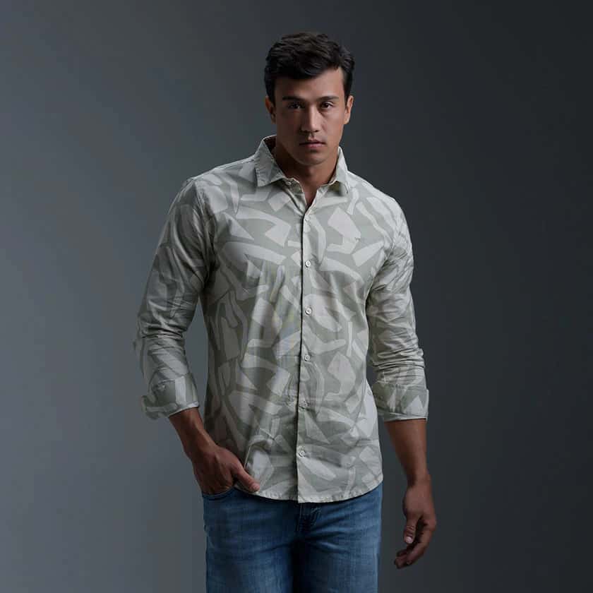 Camisa Verde Manga Larga