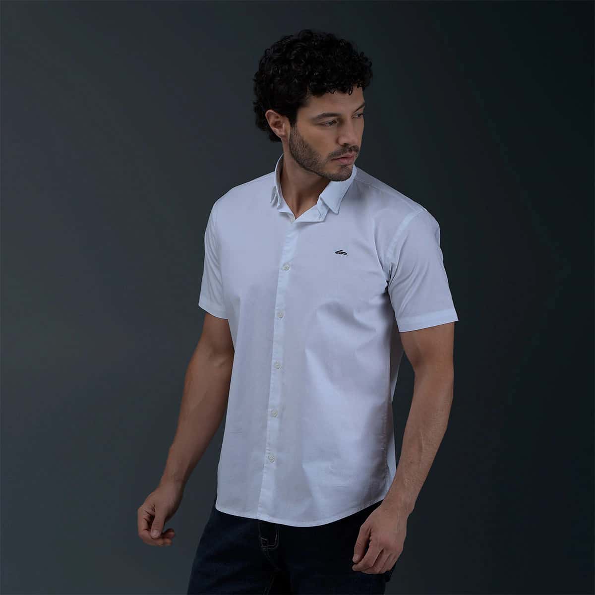 Camisa Blanca Manga Corta