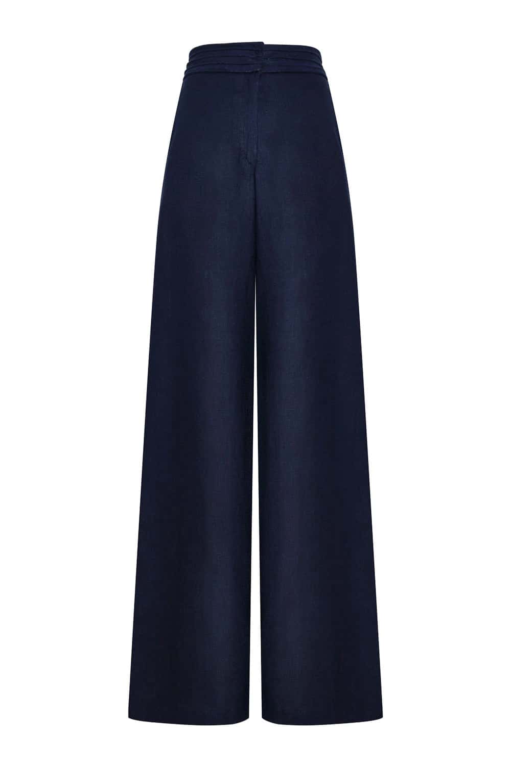Pantalón burgos bordado azul