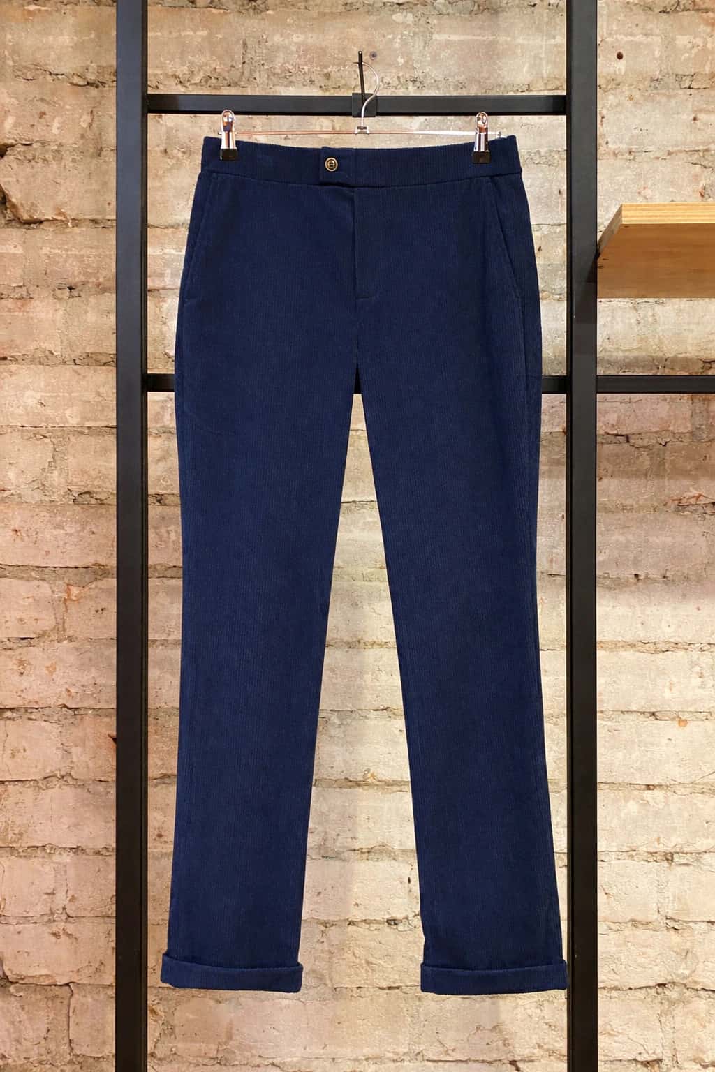 Pantalón Para Hombre en Corduroy Azul