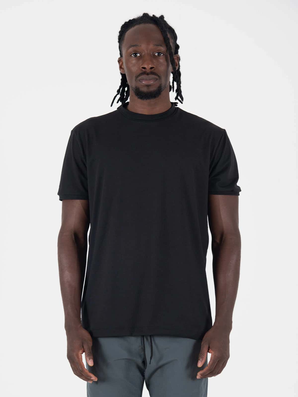 Camiseta hombre slim melon negra