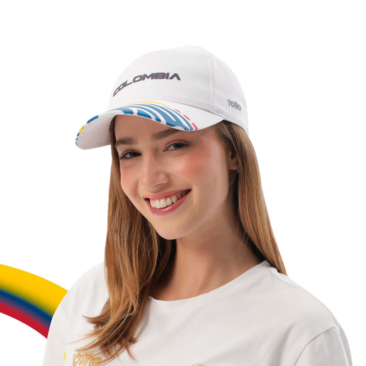 Gorra Beisbolera Colombia COC Blanca Edición Especial