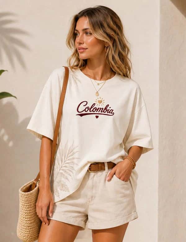 T Shirt Colombia Floral
