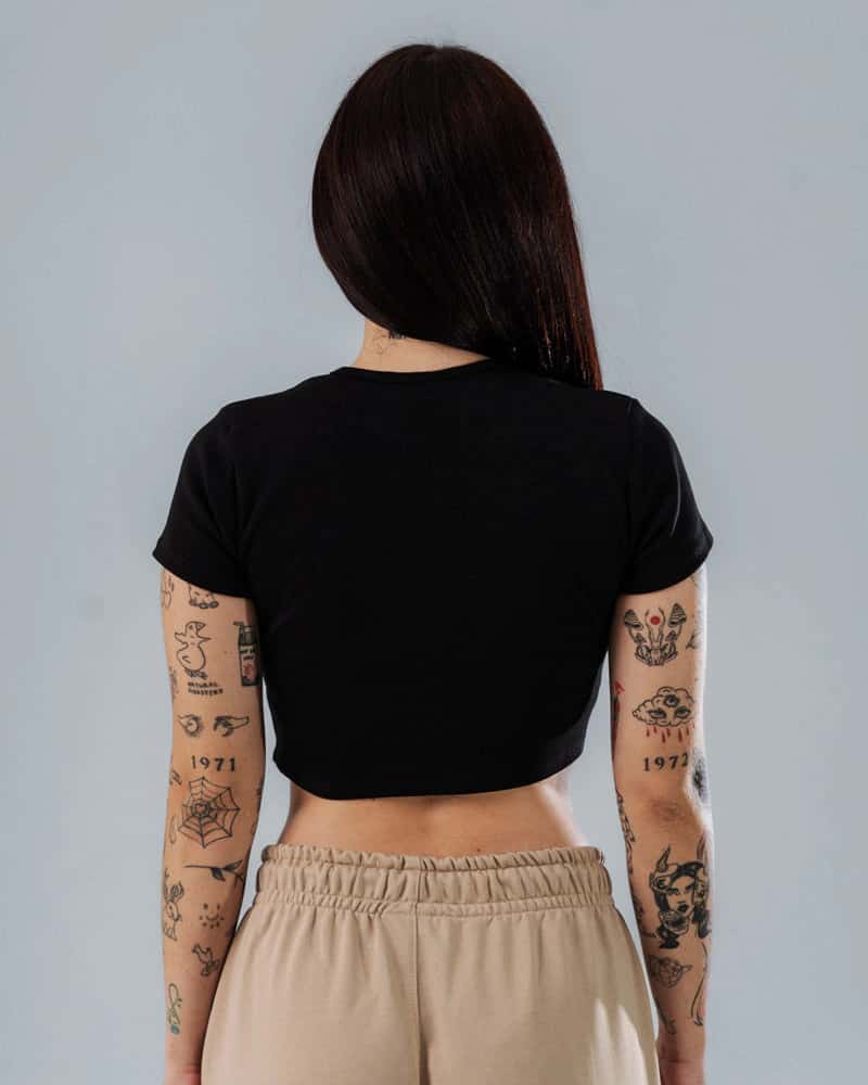 Crop Top Para Mujer Essential Black - miniatura 4