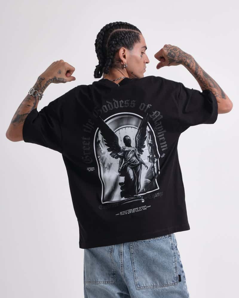 Camiseta Negra Oversize Street Cult