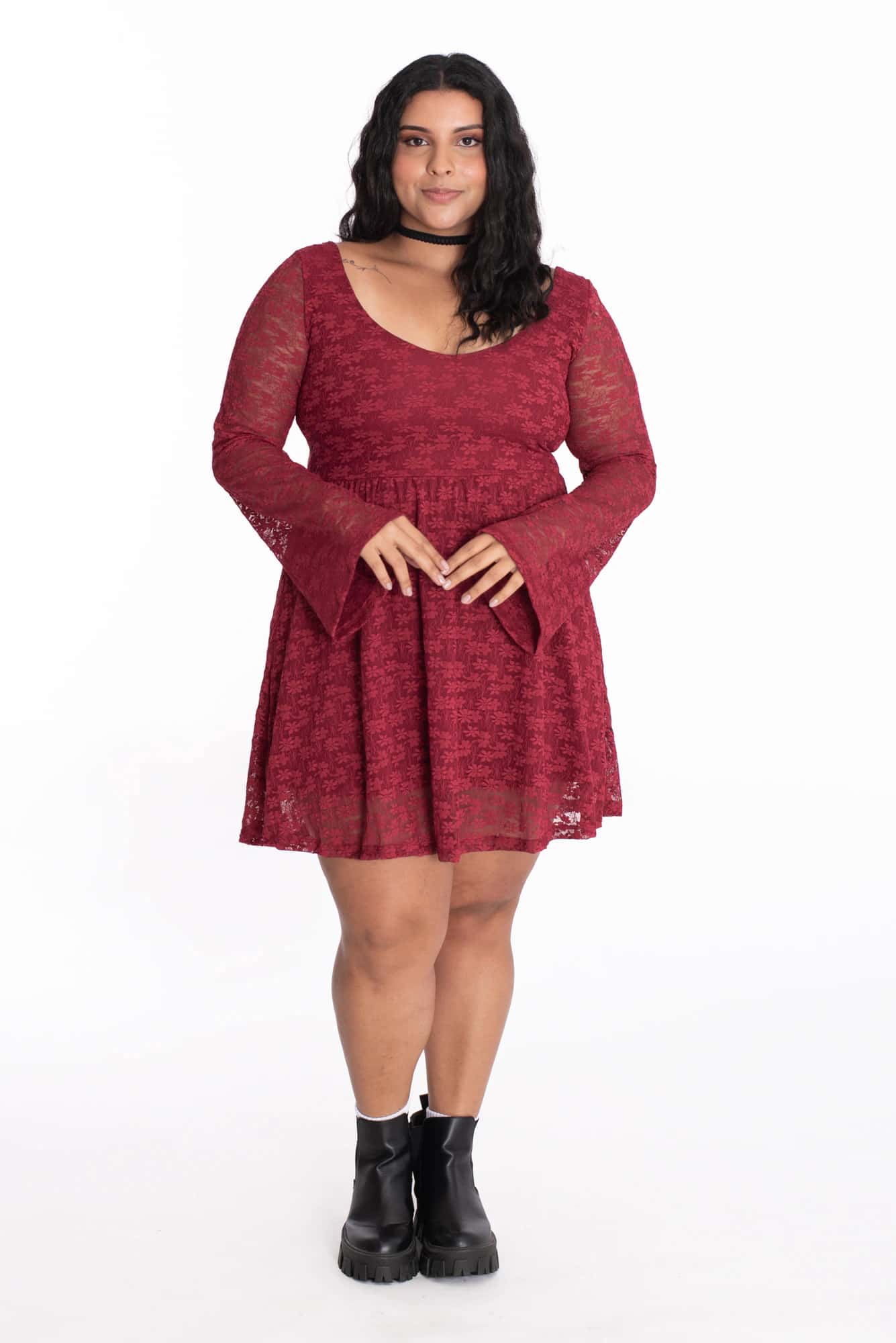Vestido Florencia Vinotinto
