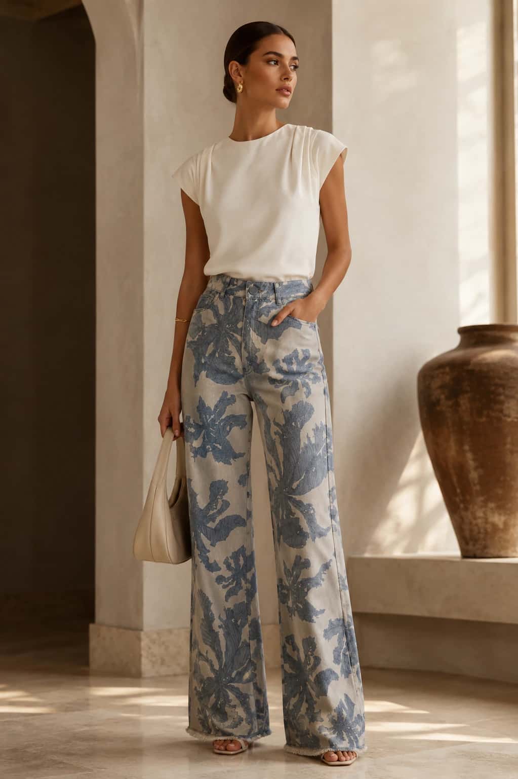 MILA PANTS DENIM - miniatura 3