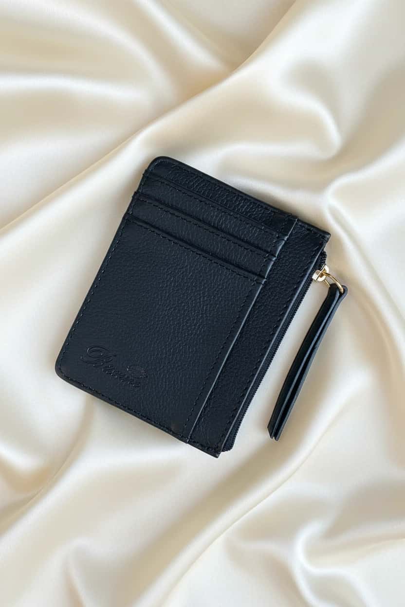 Card holder  cuero puro negro  bésame