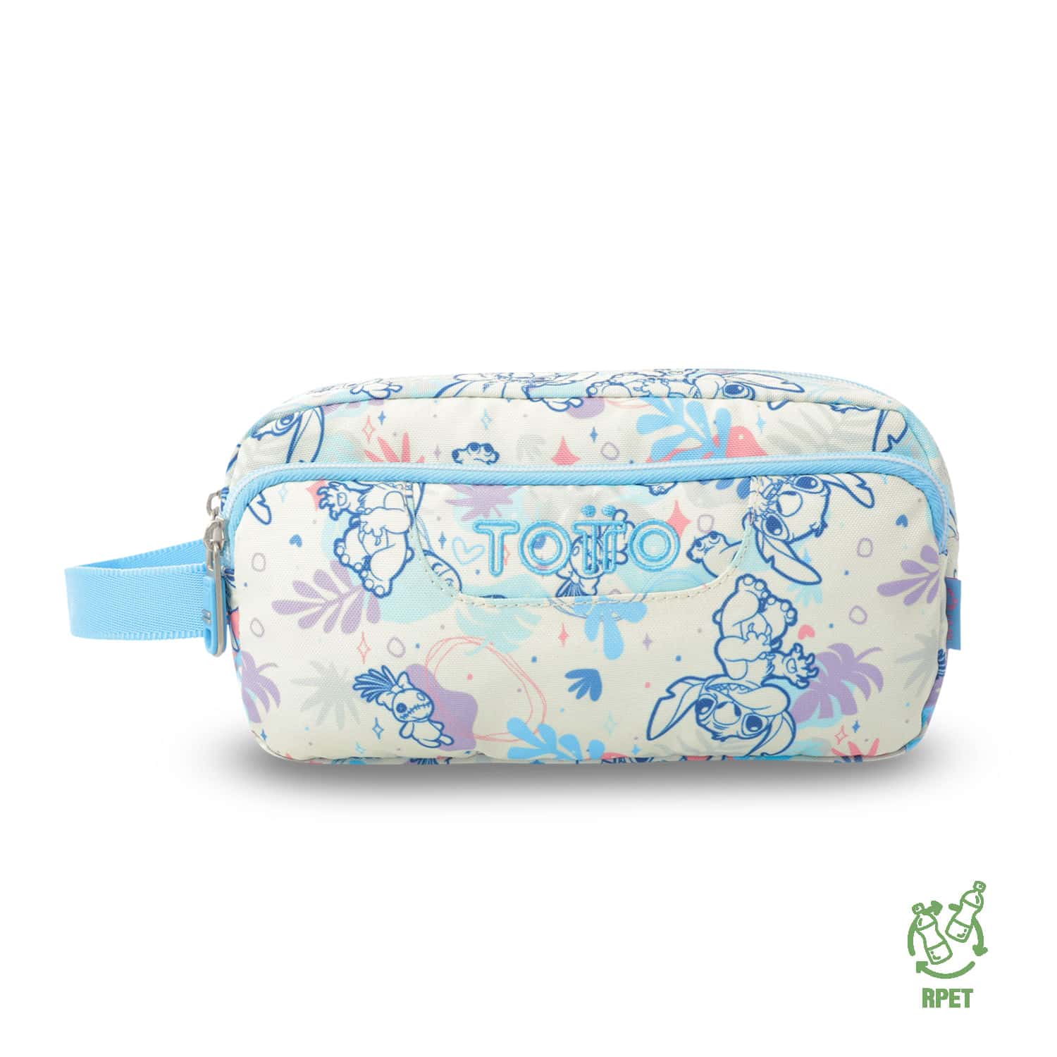 Cartuchera Multiuso Agapec Stitch Grande Blanca Mujer