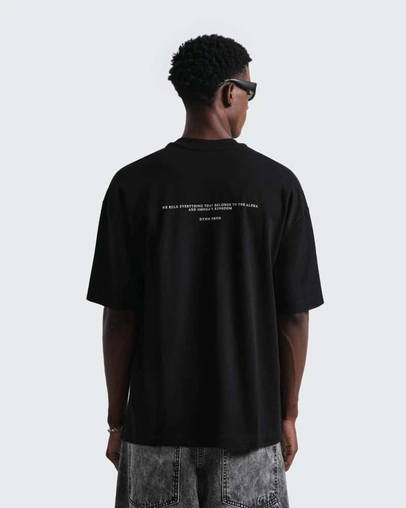 Camiseta Negra Oversize Alpha - miniatura 3