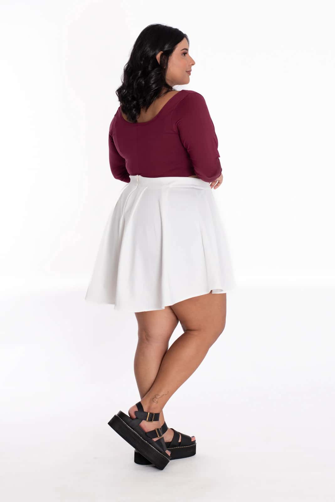 Falda Penelope Marfil - miniatura 6