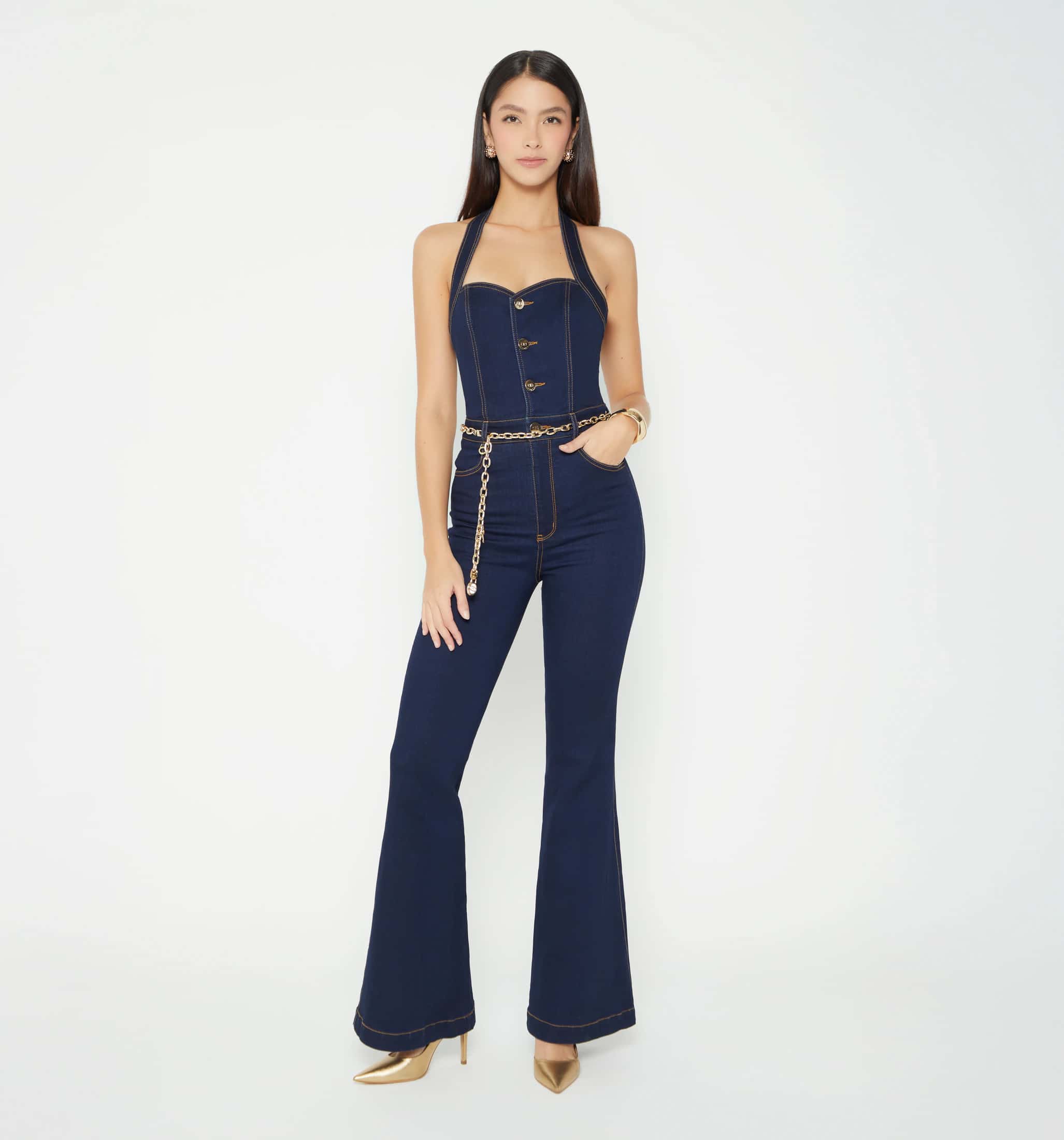 Enterizo halter