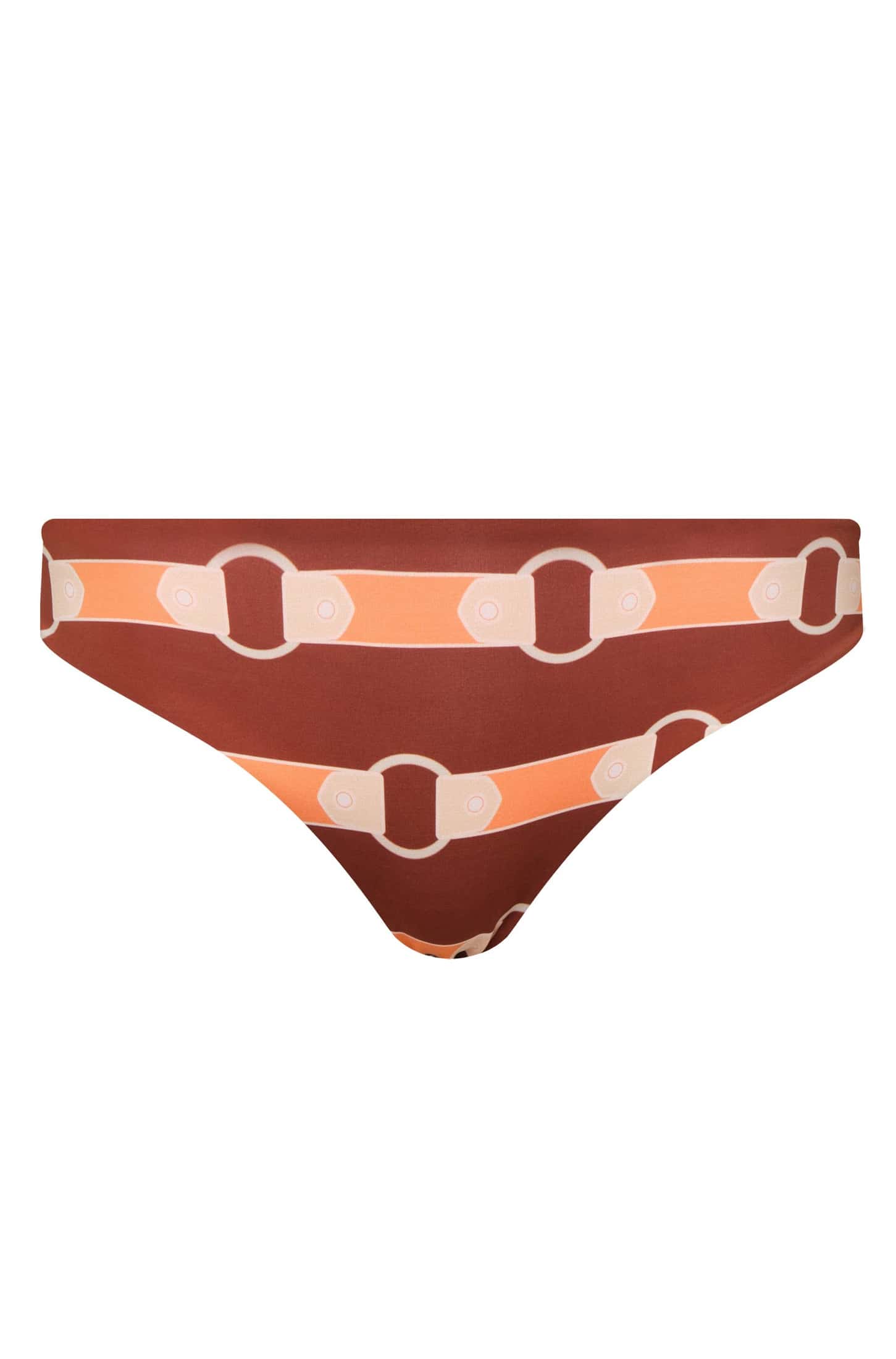 Sunset Waves Bottom / Orange Horse Reins - Peach