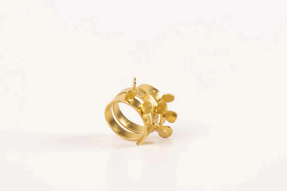 ANILLO SEMILLA SAGRADA DORADO - miniatura 4