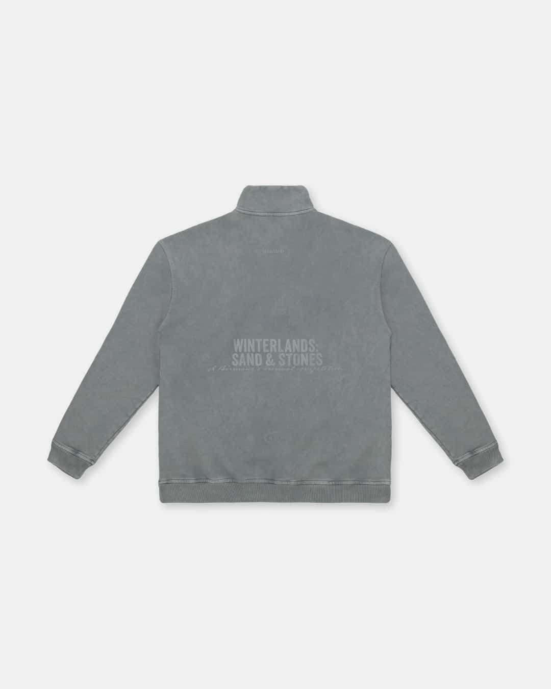 COLD GRAY ZIPPER SWEATER - miniatura 1