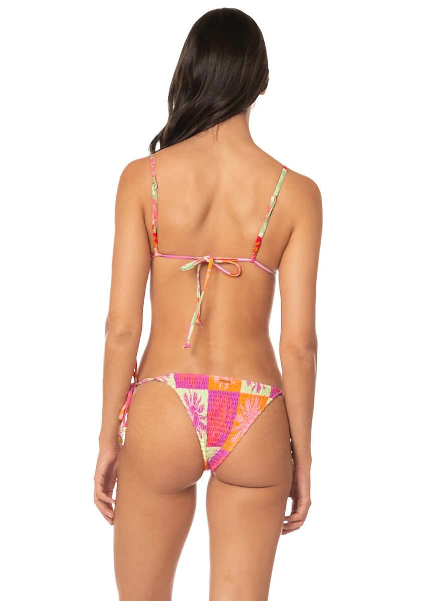 Maaji Patch Play Sunflash Low Rise Tie Side  Bikini Bottom