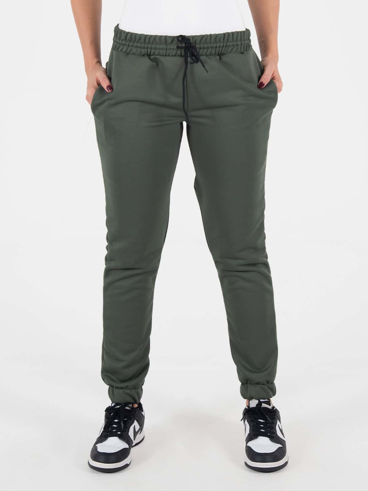 jogger unisex elastico verde militar