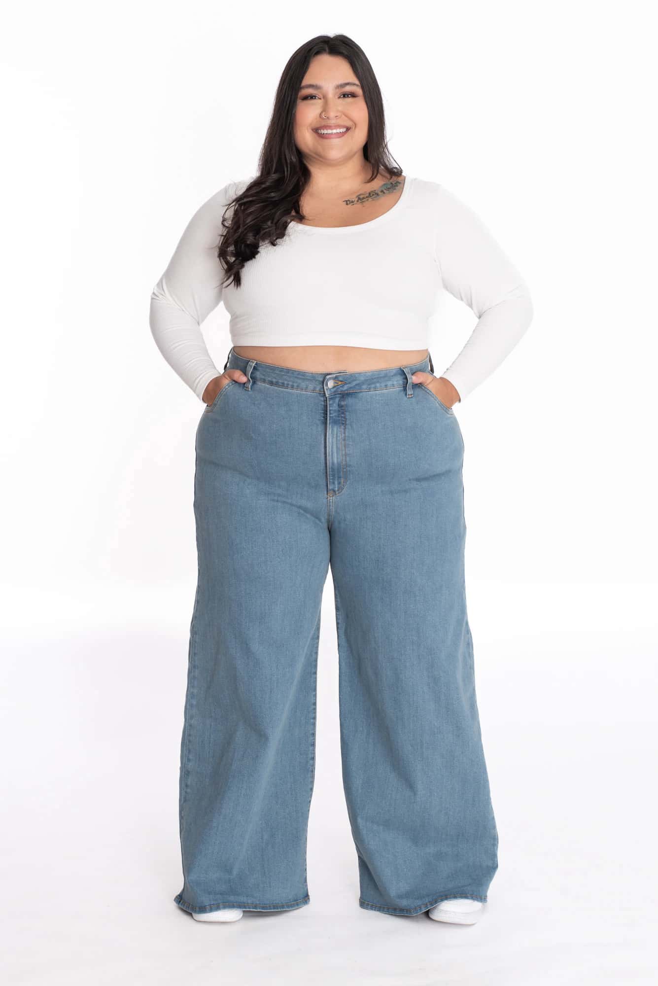 Jean Amplio Azul Dirty 414