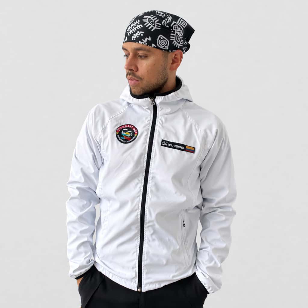 Chaqueta Impermeable Pionono Blanca Hombre