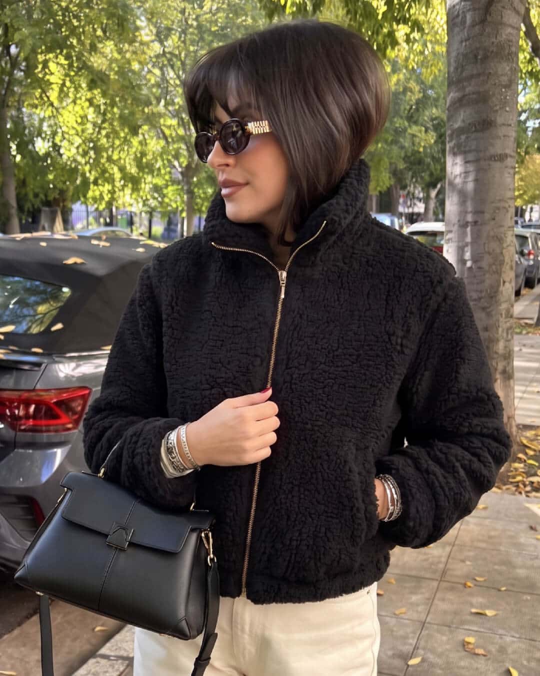 Chaqueta Sherpa Negro - miniatura 1